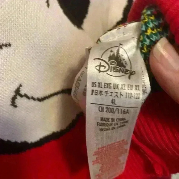 NEW Disney Store Mickey Mouse Holiday Christmas Sweater Size 4L Unisex - Picture 3 of 5